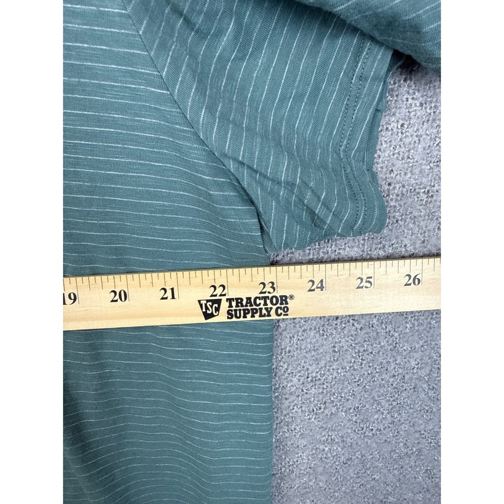 MARINE LAYER Striped T-Shirt Green Crew Neck Short Sleeve Top Womens Size XL New - Picture 7 of 10
